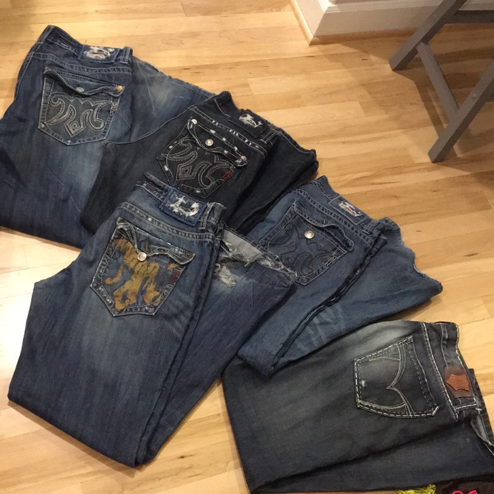 Lot of Mek and Monarch Jeans 36x34
